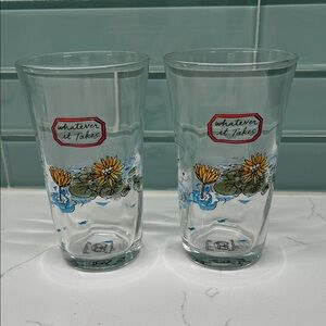 Molly Hatch Whatever It Takes Glass Tumblers - Set of 2